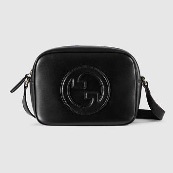 Gucci Blondie mini shoulder bag - Black smooth leather 21cm