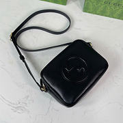 Gucci Blondie mini shoulder bag - Black smooth leather 21cm - 3