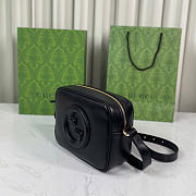 Gucci Blondie mini shoulder bag - Black smooth leather 21cm - 6