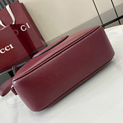 Gucci Blondie mini shoulder bag - Rosso Ancora red smooth leather 21cm - 6