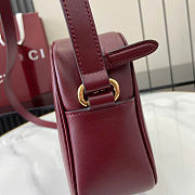 Gucci Blondie mini shoulder bag - Rosso Ancora red smooth leather 21cm - 3