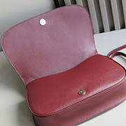 Gucci Blondie small top handle bag - Rosso Ancora red smooth leather 26cm - 4