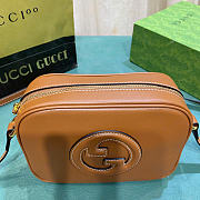 Gucci Blondie mini shoulder bag - Brown smooth leather 21cm - 5