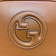Gucci Blondie mini shoulder bag - Brown smooth leather 21cm - 2