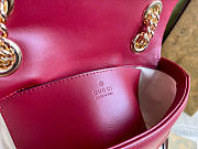 GG Marmont mini shoulder bag - Rosso Ancora matelassé chevron leather 22cm - 5
