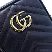 GG Marmont mini bag - lack matelassé chevron leather with a heart on the back 11cm - 4