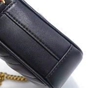 GG Marmont mini bag - lack matelassé chevron leather with a heart on the back 11cm - 2