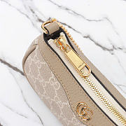 Gucci Ophidia mini bag - Beige and white GG Supreme canvas 19cm - 4