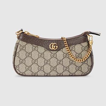 Gucci Ophidia mini bag - Beige and ebony GG Supreme canvas 19cm