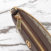 Gucci Ophidia mini bag - Beige and ebony GG Supreme canvas 19cm - 4