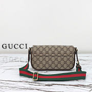 Gucci Ophidia mini bag - Beige and ebony GG Supreme canvas 22cm - 6