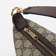 Gucci Ophidia super mini shoulder bag - Beige and ebony GG Supreme canvas 20cm - 6