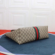 Gucci Ophidia medium tote bag - Beige/dark brown GG Supreme canvas, and brown leather trim 38cm - 6