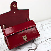 Gucci Dionysus super mini bag - Rosso Ancora red patent leather 17cm - 6