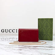 Gucci Dionysus super mini bag - Rosso Ancora red patent leather 17cm - 4