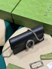 Gucci Dionysus super mini bag - Black metal-free tanned leather 16cm - 6