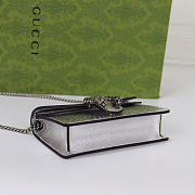Gucci Dionysus super mini bag - Silver lamé leather 16cm - 5