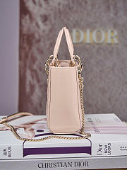 Mini Lady Dior Bag Powder Pink Patent Cannage Calfskin 17 x 15 x 7cm - 3