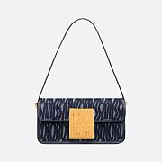 Miss Dior Flap Bag Blue Miss Dior Allover Denim 22 x 11 x 6 cm - 1