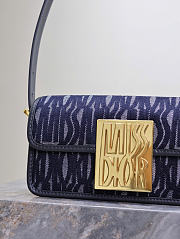 Miss Dior Flap Bag Blue Miss Dior Allover Denim 22 x 11 x 6 cm - 2