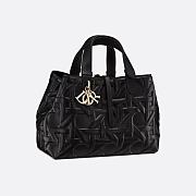 Medium Dior Toujours Bag Black Graphic Cannage Calfskin 28.5 x 21.5 x 17 cm - 1