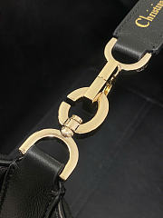 Medium Dior Toujours Bag Black Graphic Cannage Calfskin 28.5 x 21.5 x 17 cm - 4