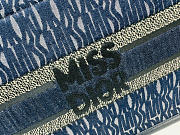 Small Dior Book Tote Blue Miss Dior Allover Embroidered Denim and Calfskin 26.5 x 22 x 14 cm - 2