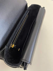 Small Dior Jolie Top Handle Bag Black Cannage Calfskin 22 x 14 x 8 cm - 6