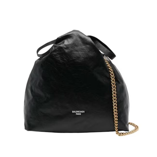 Balenciaga Crush Tote Bag Black 742941-210IT-1000 - 1