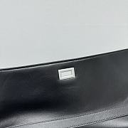 Balenciaga Rodeo Large Handbag in black smooth calfskin, aged-silver hardware 40*30*13CM - 2