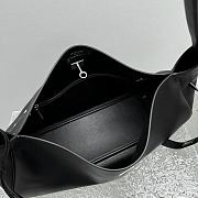 Balenciaga Bel Air Medium Shoulder Bag in black smooth calfskin, aged-silver hardware 35*10*17cm - 3