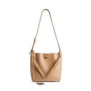 Balenciaga Bel Air Small Hobo Bag in latte smooth calfskin, aged-gold hardware 27*9*28cm - 1