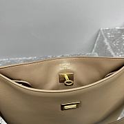 Balenciaga Bel Air Small Hobo Bag in latte smooth calfskin, aged-gold hardware 27*9*28cm - 6