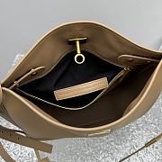 Balenciaga Bel Air Small Hobo Bag in latte smooth calfskin, aged-gold hardware 27*9*28cm - 4