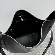 Balenciaga Bel Air Large Hobo Bag in black smooth calfskin with aged-gold hardware 37*14*40cm - 6