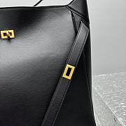 Balenciaga Bel Air Large Hobo Bag in black smooth calfskin with aged-gold hardware 37*14*40cm - 2