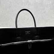 Balenciaga Bel Air Medium Carry All Bag Black Silver-tone Hardware 30*24*13cm - 5