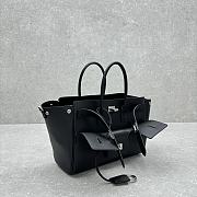 Balenciaga Bel Air Medium Carry All Bag Black Silver-tone Hardware 30*24*13cm - 2