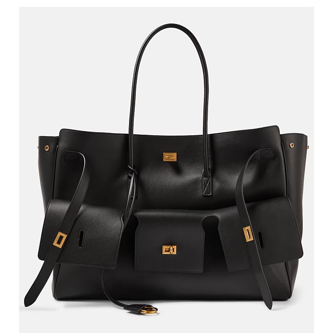 Balenciaga Bel Air XL Carry All Bag Aged-Gold Hardware Black 51.8*61.9*23.8cm - 1