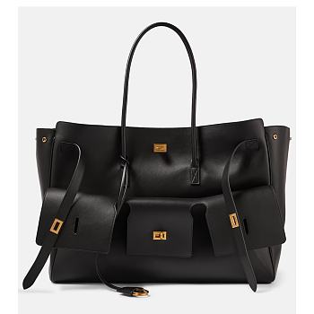 Balenciaga Bel Air XL Carry All Bag Aged-Gold Hardware Black 51.8*61.9*23.8cm