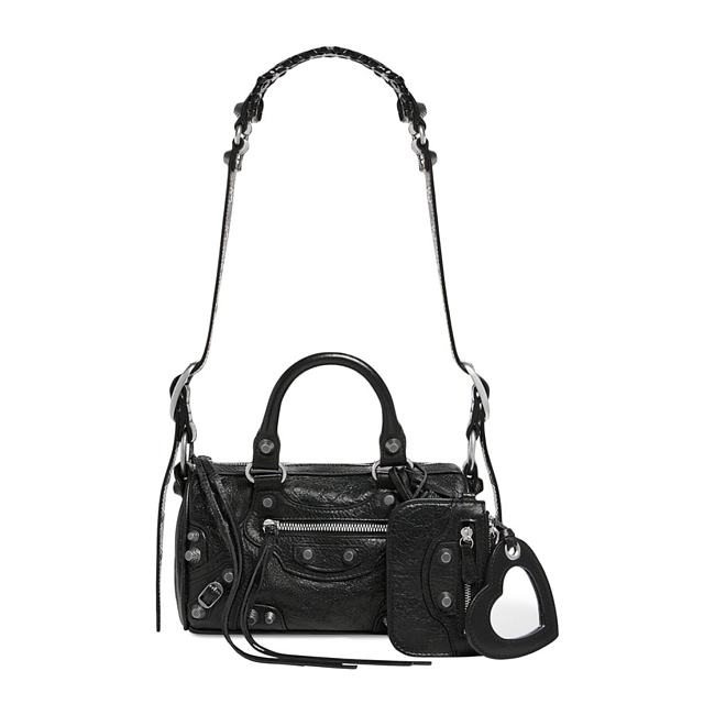 Balenciaga Le Cagole Mini Black Leather 19.8*14*11.9CM - 1