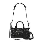 Balenciaga Le Cagole Mini Black Leather 19.8*14*11.9CM - 1