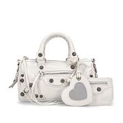 Balenciaga Le Cagole Mini White Leather 19.8*14*11.9CM - 1