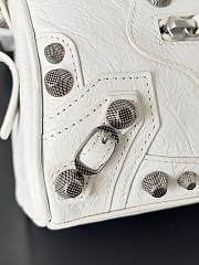 Balenciaga Le Cagole Mini White Leather 19.8*14*11.9CM - 4