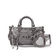 Balenciaga Le Cagole Mini Duffle Bag Metallized 19.8*14*11.9CM - 1