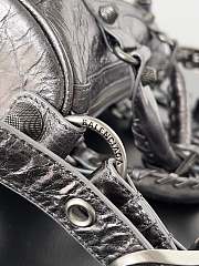 Balenciaga Le Cagole Mini Duffle Bag Metallized 19.8*14*11.9CM - 6