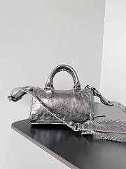 Balenciaga Le Cagole Mini Duffle Bag Metallized 19.8*14*11.9CM - 5