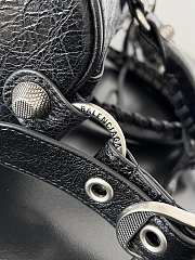 Balenciaga Le Cagole Duffle Medium Leather Top Handle Bag in Black 30*14*20CM - 5