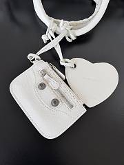 Balenciaga Le Cagole Duffle Medium Leather Top Handle Bag in White 30*14*20CM - 5