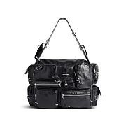 Balenciaga Superbusy Large Sling Bag Black 37.5*28*14.5CM - 1